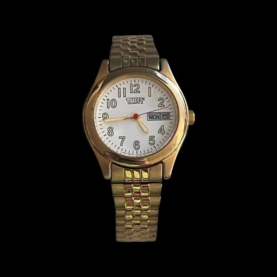 Vintage Citizen Day Datejust Gold Watch