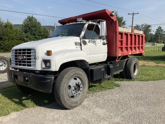 1997 CHEVROLET C7500 SINGLE AXEL DUMP TRUCK