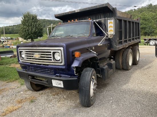 1986 CHEVROLET KODIAK C70 TANDEM AXLE DUMP TRUCK