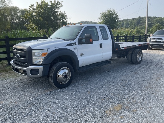 2013 FORD XL F450 FLATBED