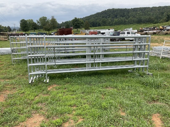 18' LONG STANDUP GALVANIZED FENCE PANEL