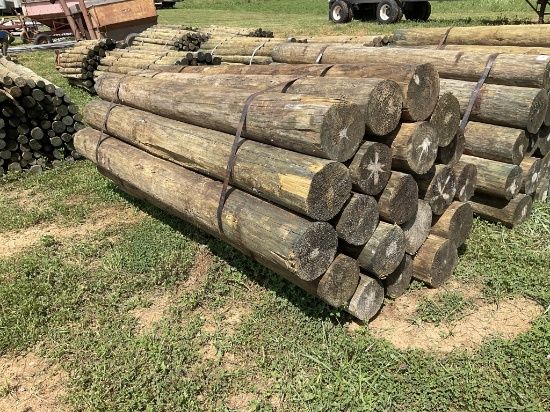 8"X8" BUNDLE OF WOODEN   FENCE POST