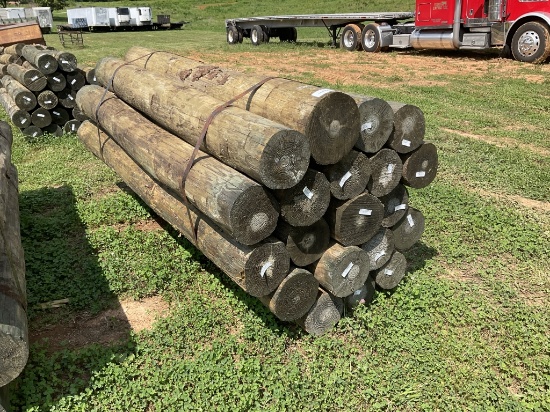 8"X8" BUNDLE OF WOODEN   FENCE POST