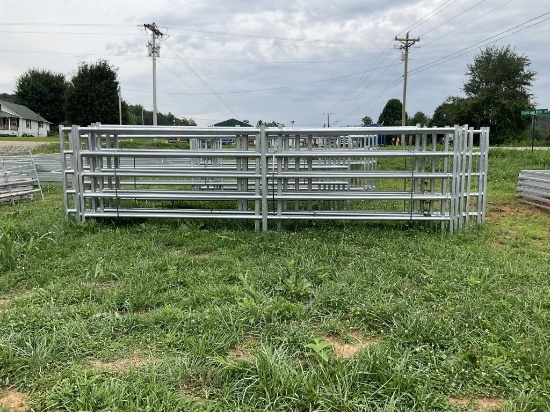 20' LONG STANDUP GALVANIZED FENCE PANEL