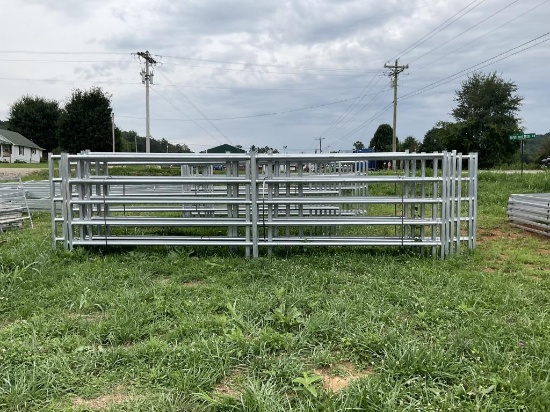 20' LONG STANDUP GALVANIZED FENCE PANEL