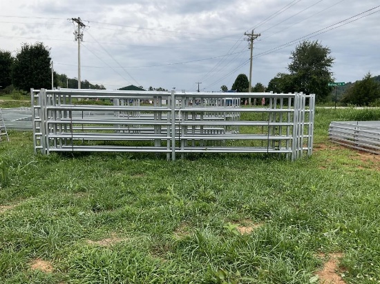 20' LONG STANDUP GALVANIZED FENCE PANEL