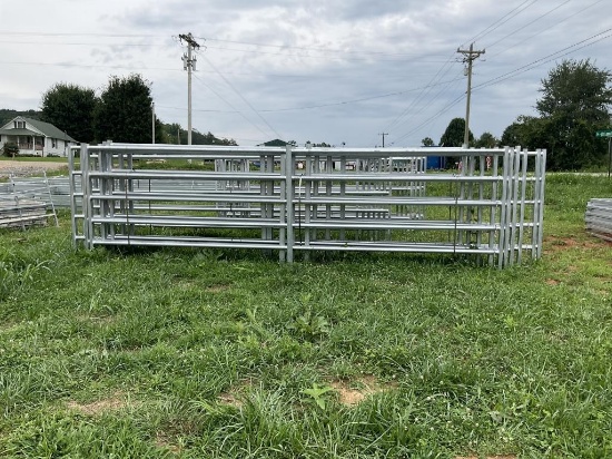 20' LONG STANDUP GALVANIZED FENCE PANEL