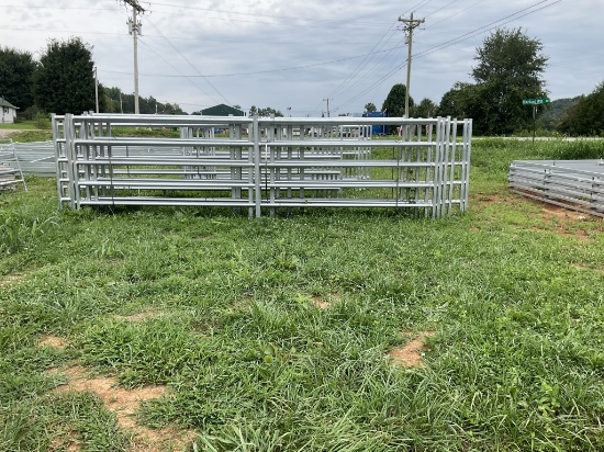 20' LONG STANDUP GALVANIZED FENCE PANEL