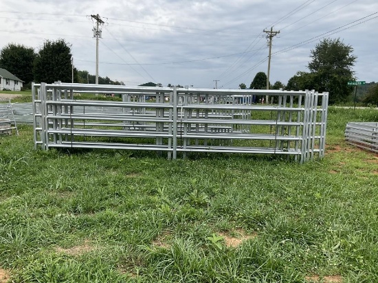 20' LONG STANDUP GALVANIZED FENCE PANEL