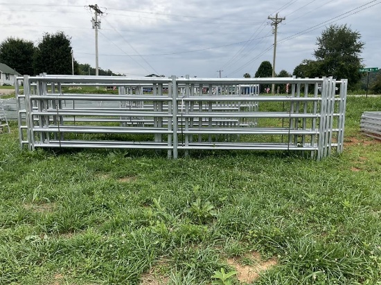 20' LONG STANDUP GALVANIZED FENCE PANEL
