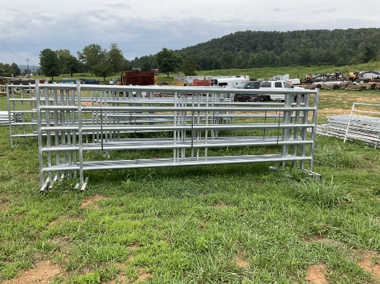 18' LONG STANDUP GALVANIZED FENCE PANEL