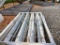 GALVANIZED FENCE PANELS WITH HARDWEAR.