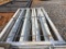GALVANIZED FENCE PANELS WITH HARDWEAR.