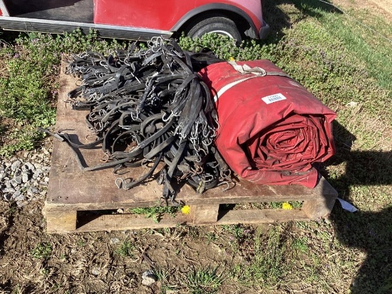 MISCELLANEOUS PALLET SEMI TARPS/ TARP STRAPS
