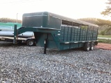 1998 CIRCLE W 20' GOOSENECK LIVESTOCK TRAILER
