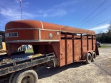 CIRCLE M SUPREME 16' LIVESTOCK TRAILER