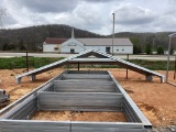 GALVANIZED METAL BUILDING FRAME.