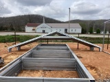 GALVANIZED METAL BUILDING FRAME.