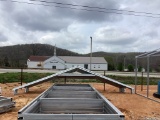 GALVANIZED METAL BUILDING FRAME.
