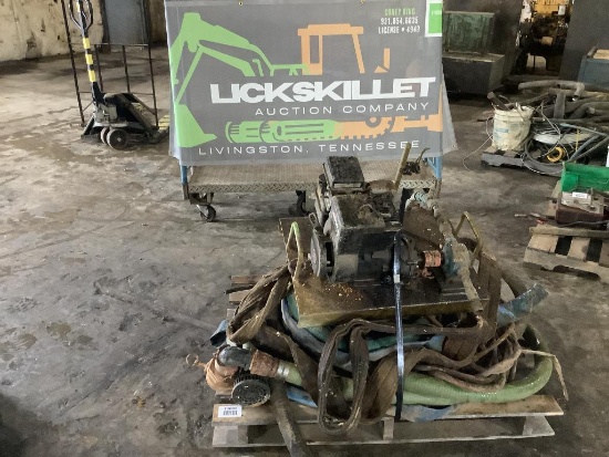 Pallet of Misc. Hoses and Pump
