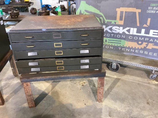 Tool Cabinet W/ Misc. Lathe Cutting Tools