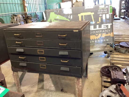 Tool Cabinet W/ Misc. Lathe Cutting Tools