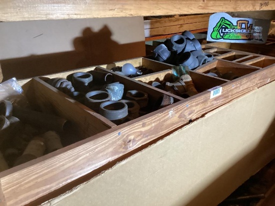 Misc. Shelf of Pipe Fittings