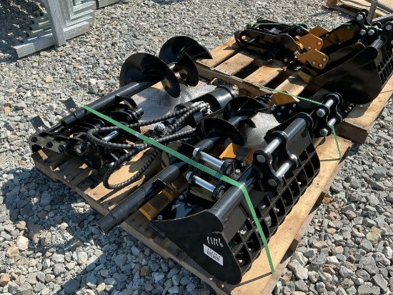 Pallet of Mini Excavator Attachments