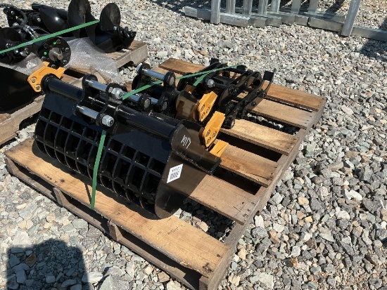 Pallet of Mini Excavator Attachments
