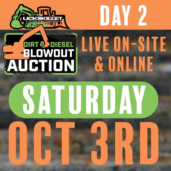 Dirt & Diesel Blowout Auction Day 2