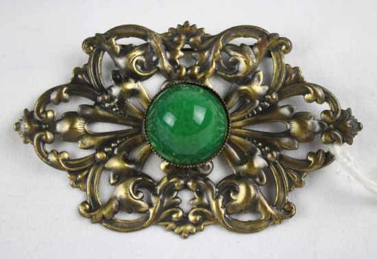 Vintage Jade Pin