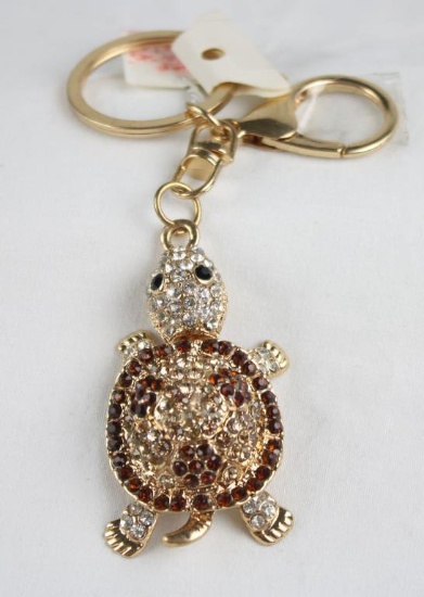 Swarovski Crystal Turtle Key Chain