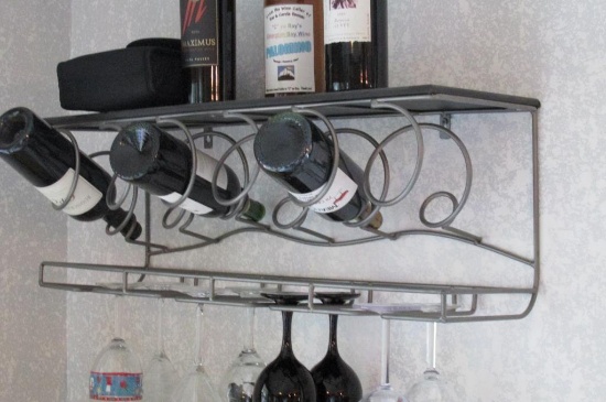 Metal Shelf Wine Rack