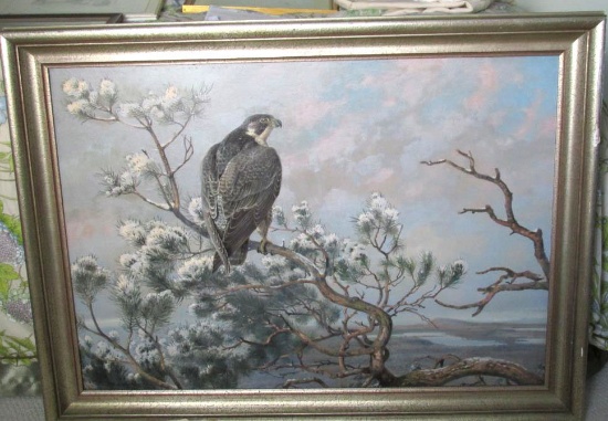 Large Falcon Painting