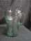 Coca-Cola Green Tinted Glass Pitcher