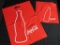 (1) Large Coca-Cola Plastic Shopping Bag And (4) Small Coca-Cola Plastic Shopping Bags