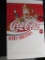 Coca-Cola Merry Christmas Cardboard Advertising Sign