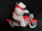 Coca-Cola Polar Bear On Motorcycle Key Chain