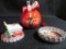 Coca-Cola Round Ball Ornament, Bottle Cap Ornament and Bowling Alley Ornament