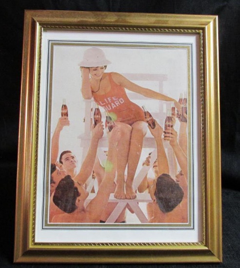 Framed Coca-Cola Advertisement From Life Magazine