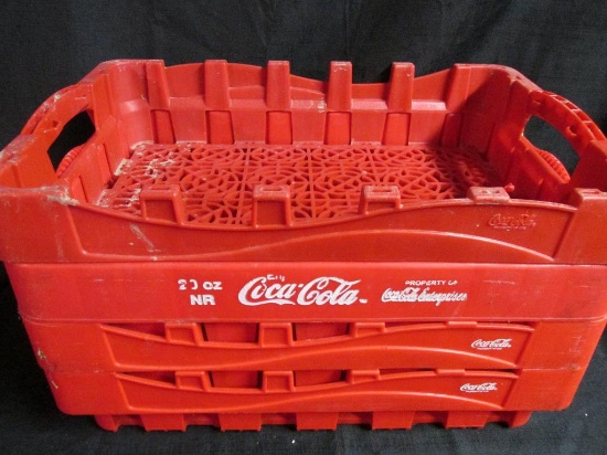 (14) Red Plastic Coca-Cola Carrying Containers