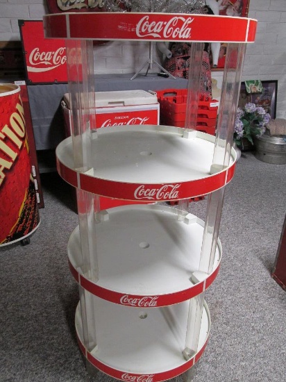 Full Round Plastic Coca-Cola Display Stand