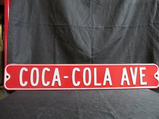 Coca-Cola Ave Metal Sign