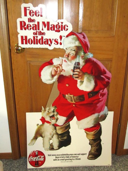 Coca-Cola Feel The Real Magic Of The Holidays Cardboard Cut Out Sign
