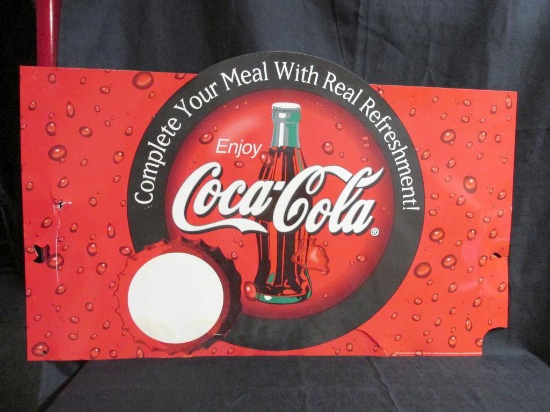 Complete Your Meal With Real Refreshment Plastic Sign