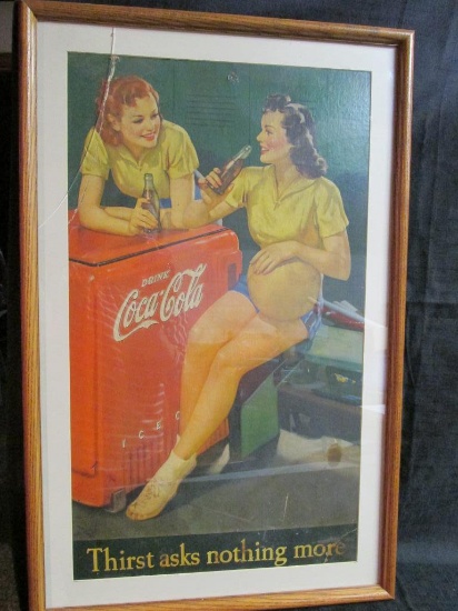 Framed Thirst Asks For Nothing More Coca-Cola Print