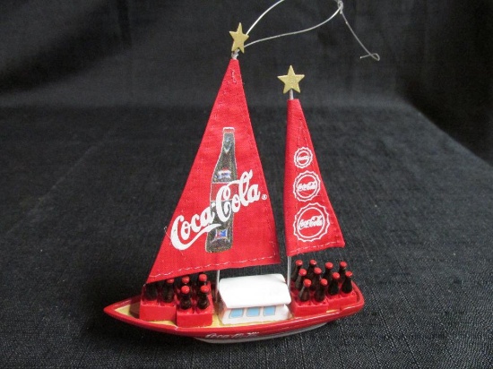 Coca-Cola Sailboat Ornament
