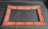 Coca-Cola Clear Glass Tray With Logo Around Edges