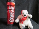 Domino's Pizza Polar Bear Holding A Coca-Cola And Coca-Cola Cup With Lid