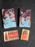 (2) Coca-Cola Cassettes (Volume 1 And 2) And (2) Coca-Cola Refrigerator Magnets